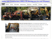 Tablet Screenshot of indianisleconstruction.ca